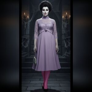 Vintage 70s Lavender As Is Party Dress